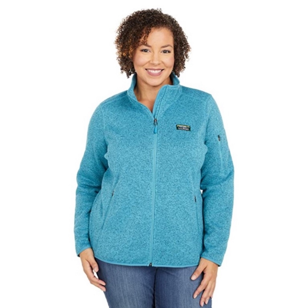 L.L. Bean Teal Full-Zip Women's Fleece Jacket